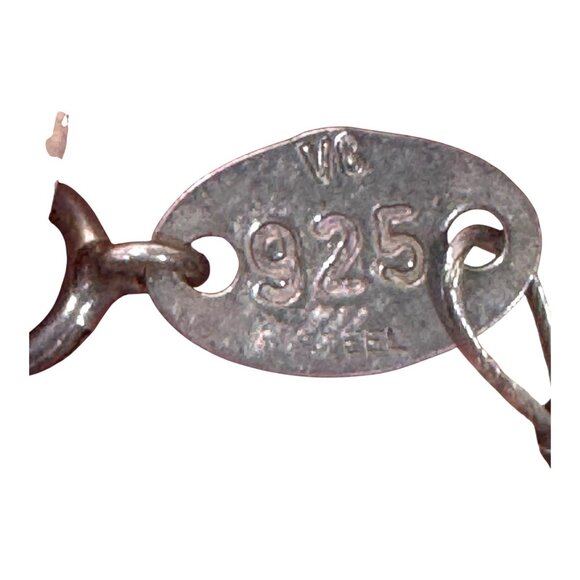 Sterling Silver Amber Floating Gemstone Necklace Handcrafted Delicate Design 18" - Picture 4 of 9